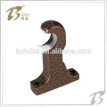 decor single or double aluminum curtain rod bracket